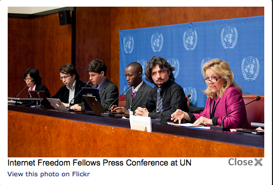 Internet Freedom Fellows Press Conference at UN